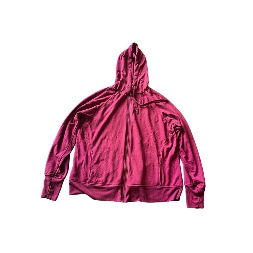 Danskin hooded full zip sweatshirt maroon XXL